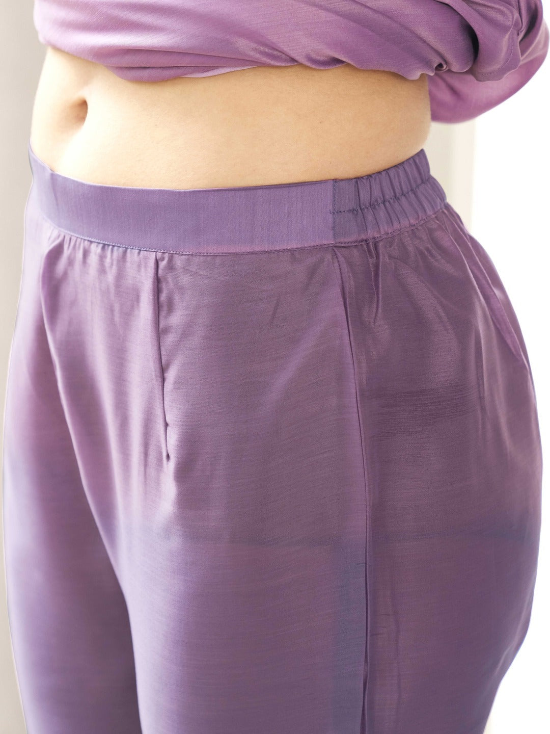 Purple-Poly-Silk-Kurta-And-Pant-With-Dupatta-