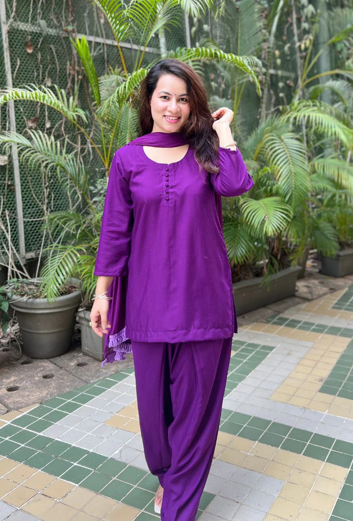 Purple-Pure-Cotton-Potli-Farsi-3-Piece-Salwar-Set