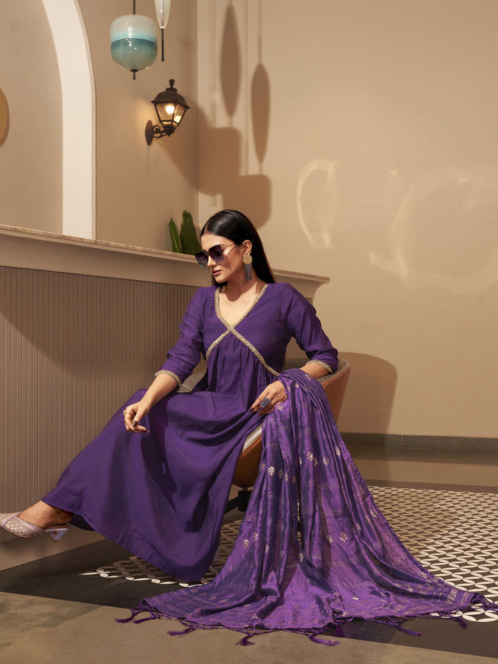 Purple-Silk-Blend--Alia-Cut-Stone-Work-3-Piece-Kurta-Set