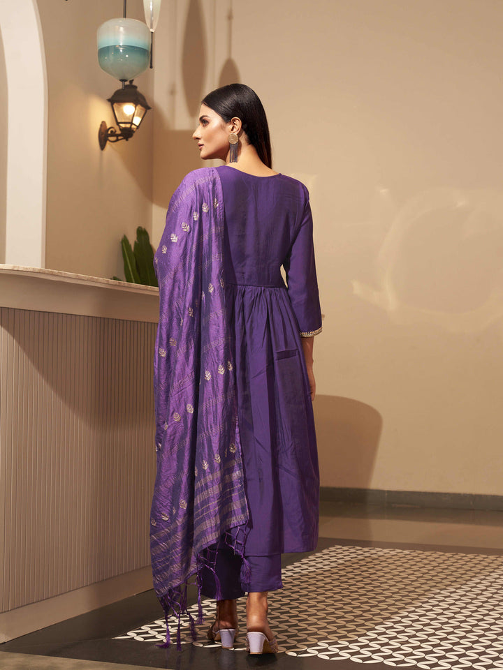 Purple-Silk-Blend--Alia-Cut-Stone-Work-3-Piece-Kurta-Set