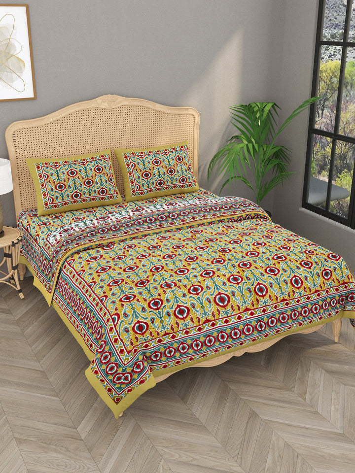 Blue-Cotton-600-Tc-Ikat-Printed-Bedding-Set