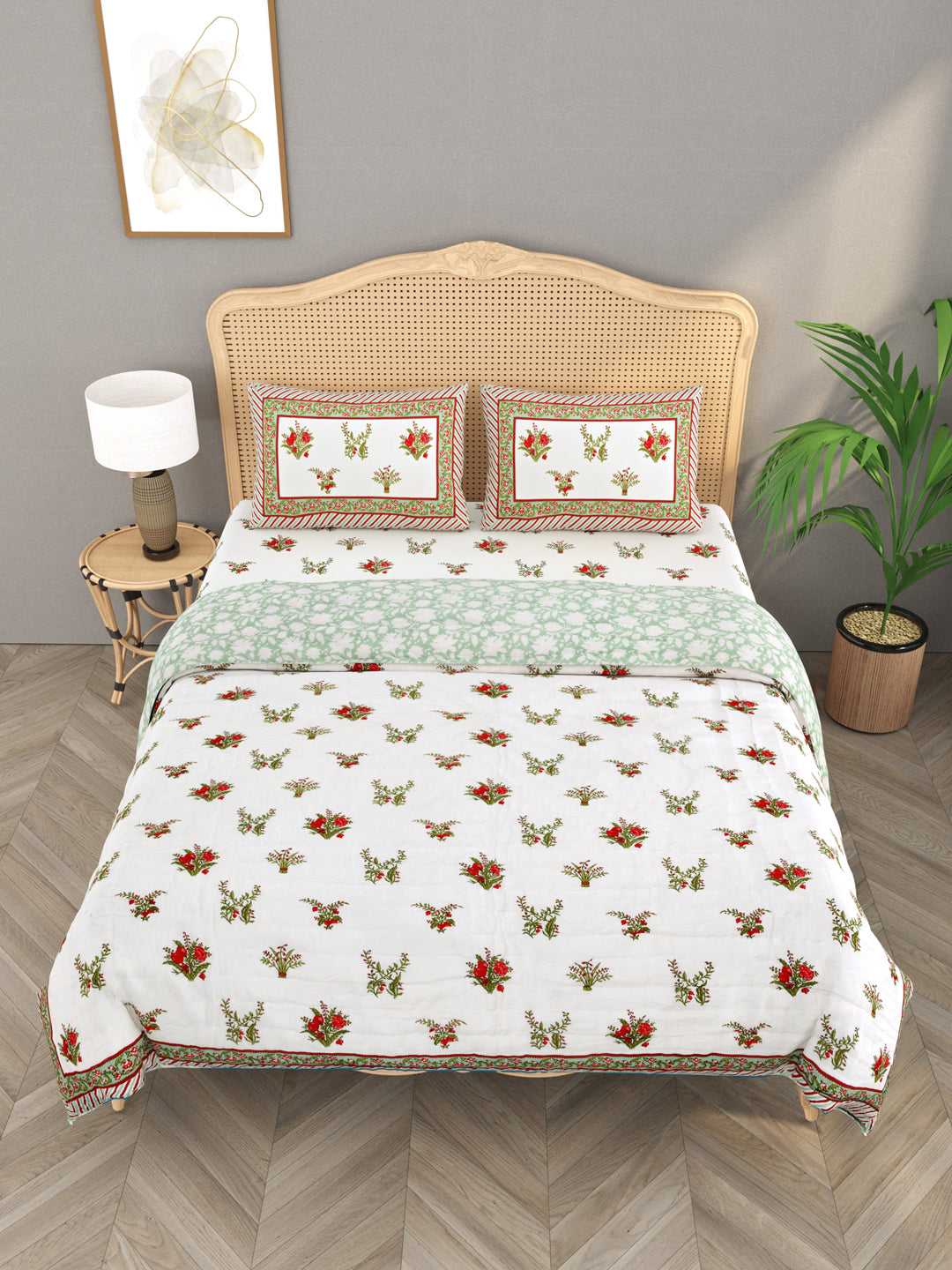 White-Cotton-600-Tc-Floral-Printed-Bedding-Set