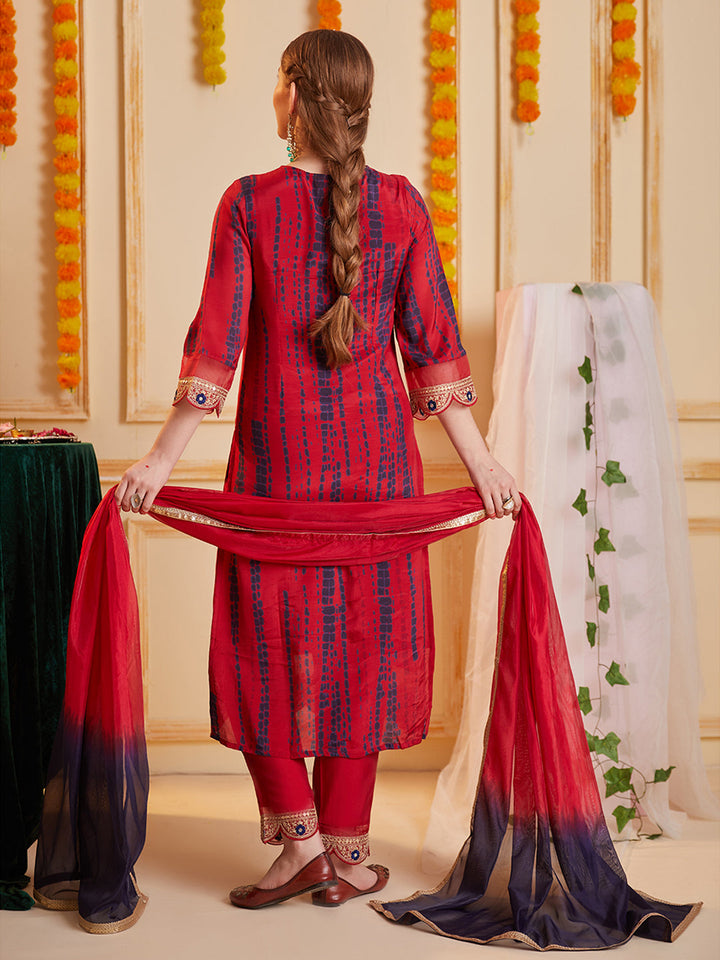 Red-Silk-Blend-Embroidered-3-Piece-Kurta-Set