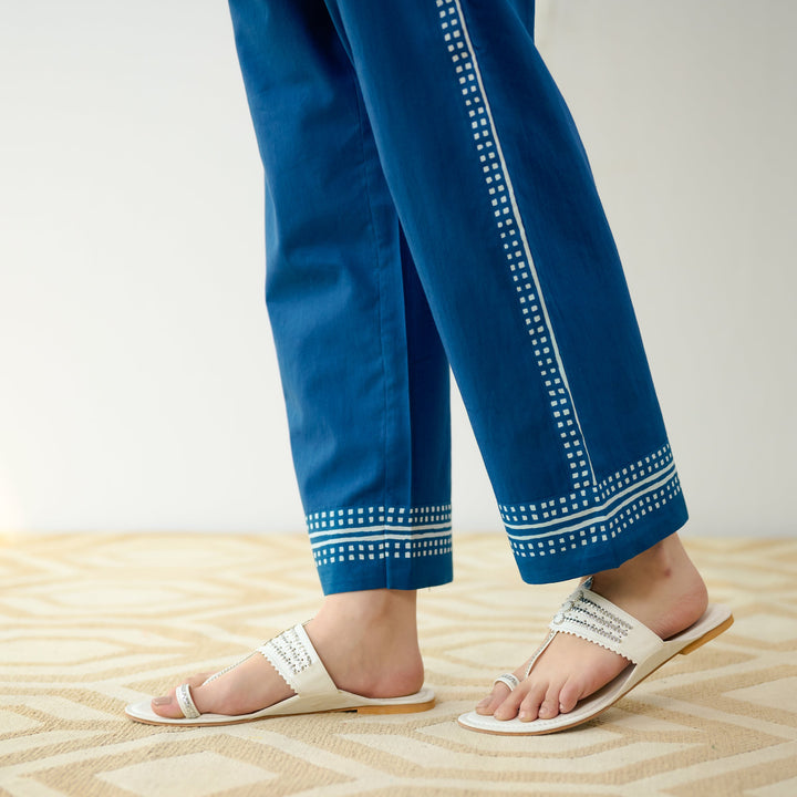 Indigo-Blue-Cotton-Dewdrop-Co-Ord-Set