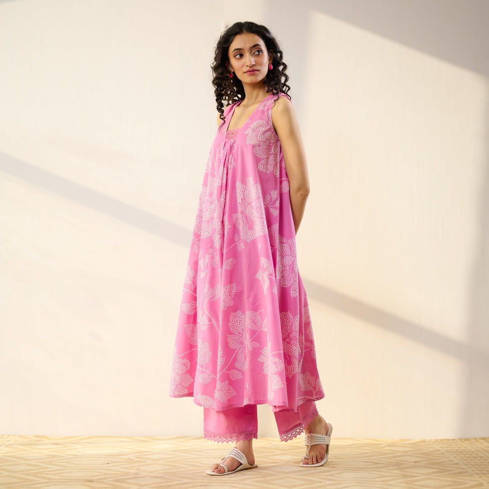 Pink-Cotton-Rosewood-2-Piece-Kurta-Set