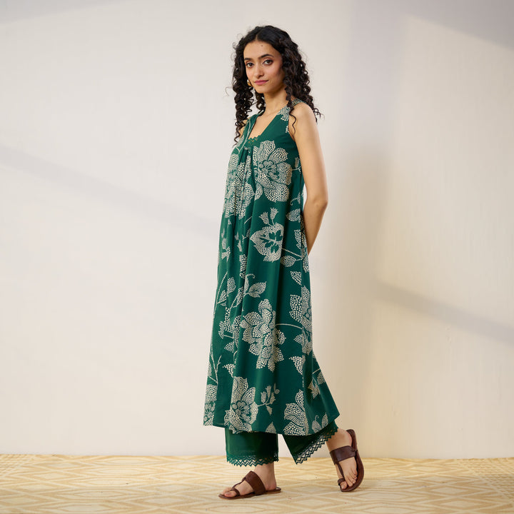 Green-Cotton-Rosewood--Emerald-2-Piece-2-Piece-Kurta-Set