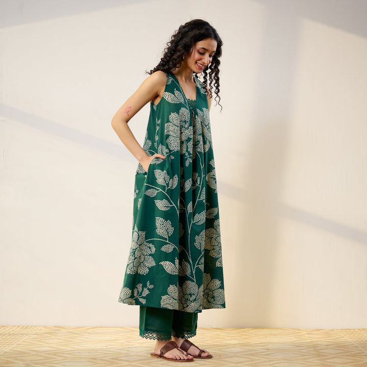 Green-Cotton-Rosewood--Emerald-2-Piece-2-Piece-Kurta-Set