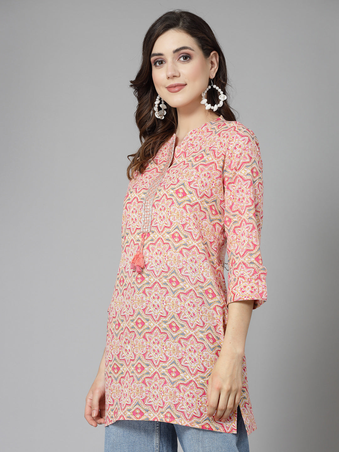 Pink-Cotton-Embroidered-Tunic