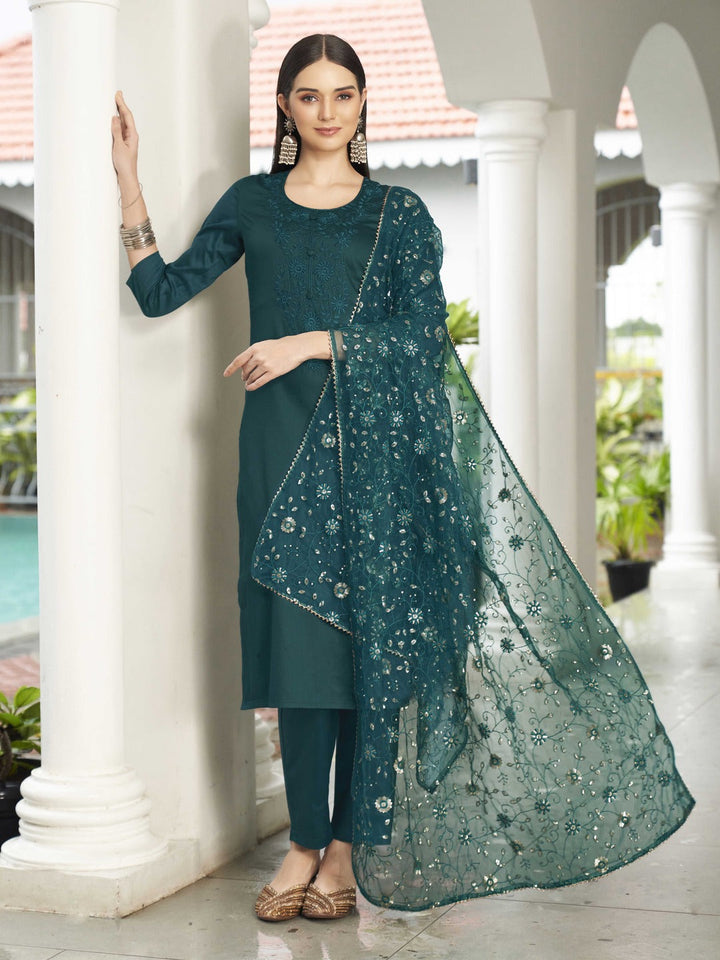 Rama-Green-Cotton-Blend-Tonal-Embroidered-3-Piece-Kurta-Set
