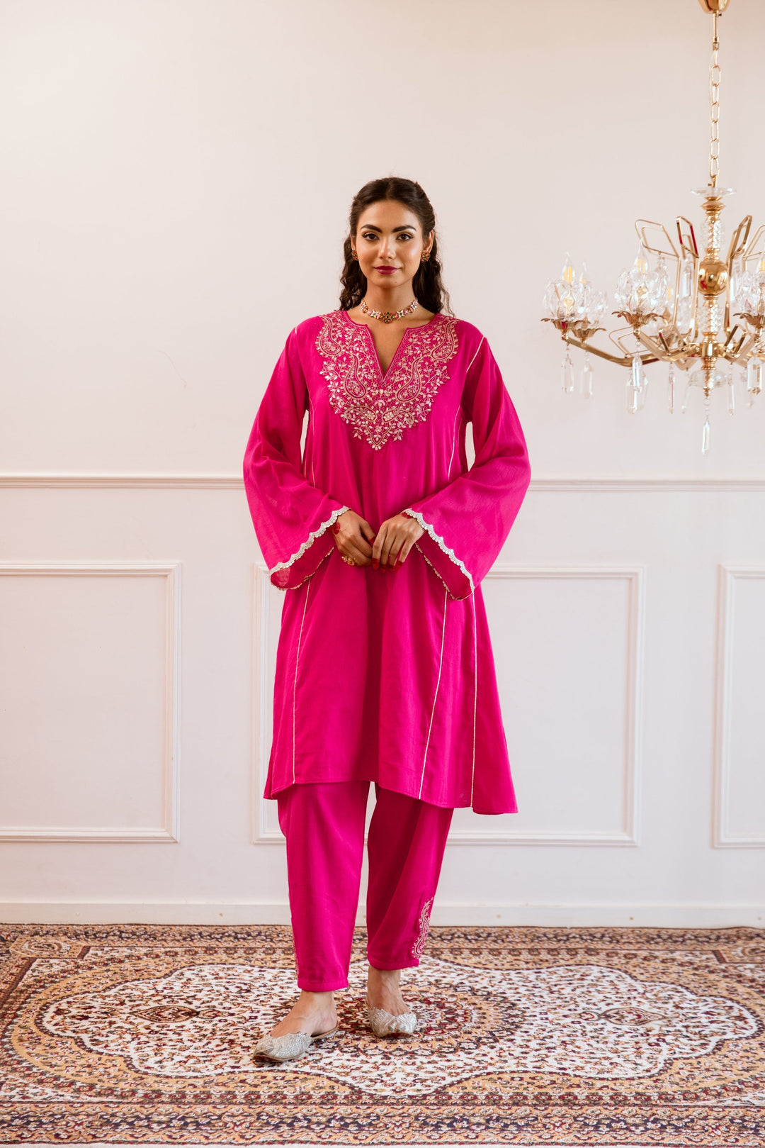 Rani-Pink-Mulmul-Anti-Fit-Anarkali-Set