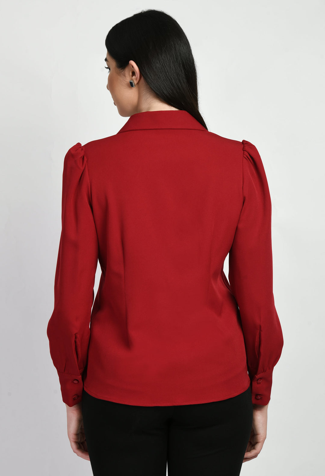 Red-Cotton-Blend-Agility-Blazer-Shirt