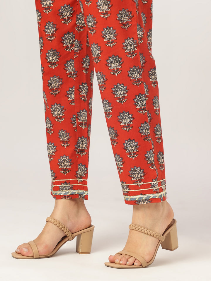 Red-Cotton-Straight-Floral-Printed-3-Piece-Kurta-Set