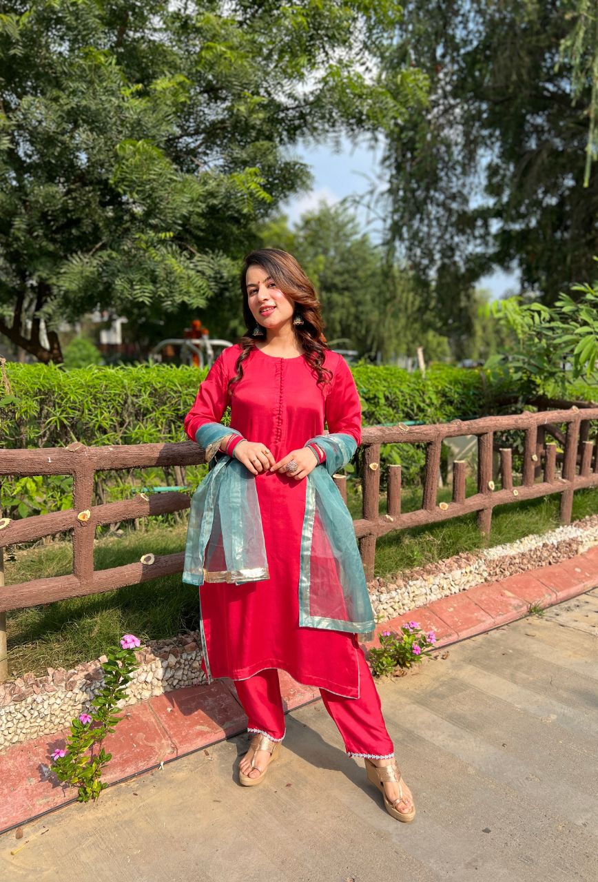 Red-Modal-Satin-3-Piece-Kurta-Set