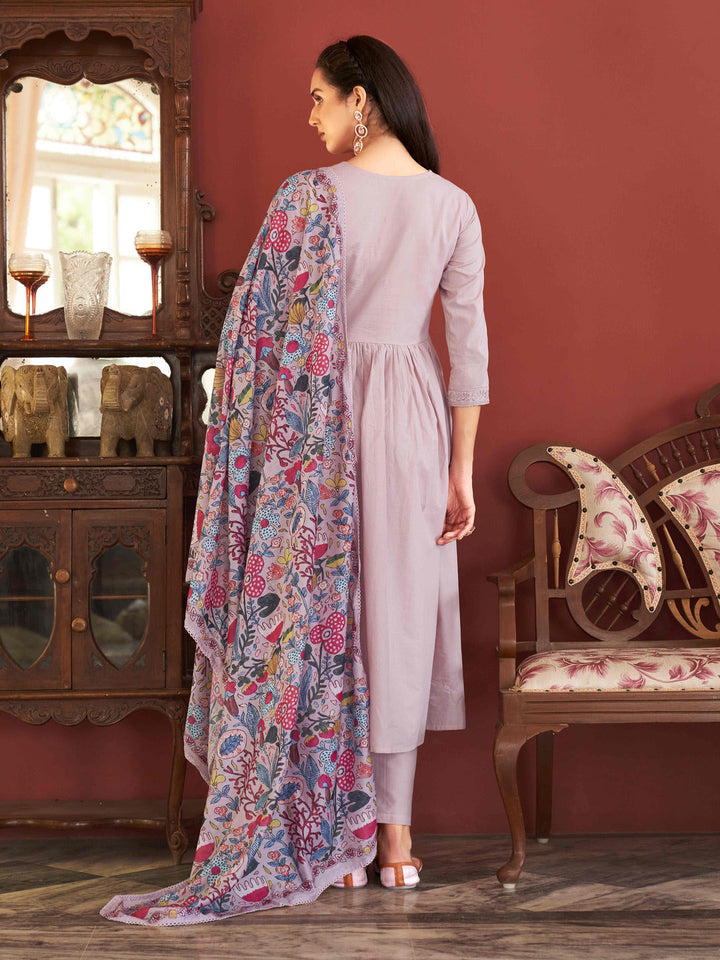 Rose-Pink-Cotton-Embroidered-Alia-Cut-Flared-Kurta-Set