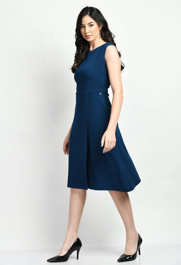 Royal-Blue-Cotton-Blend-Pride-A-Line-Wrap-Dress