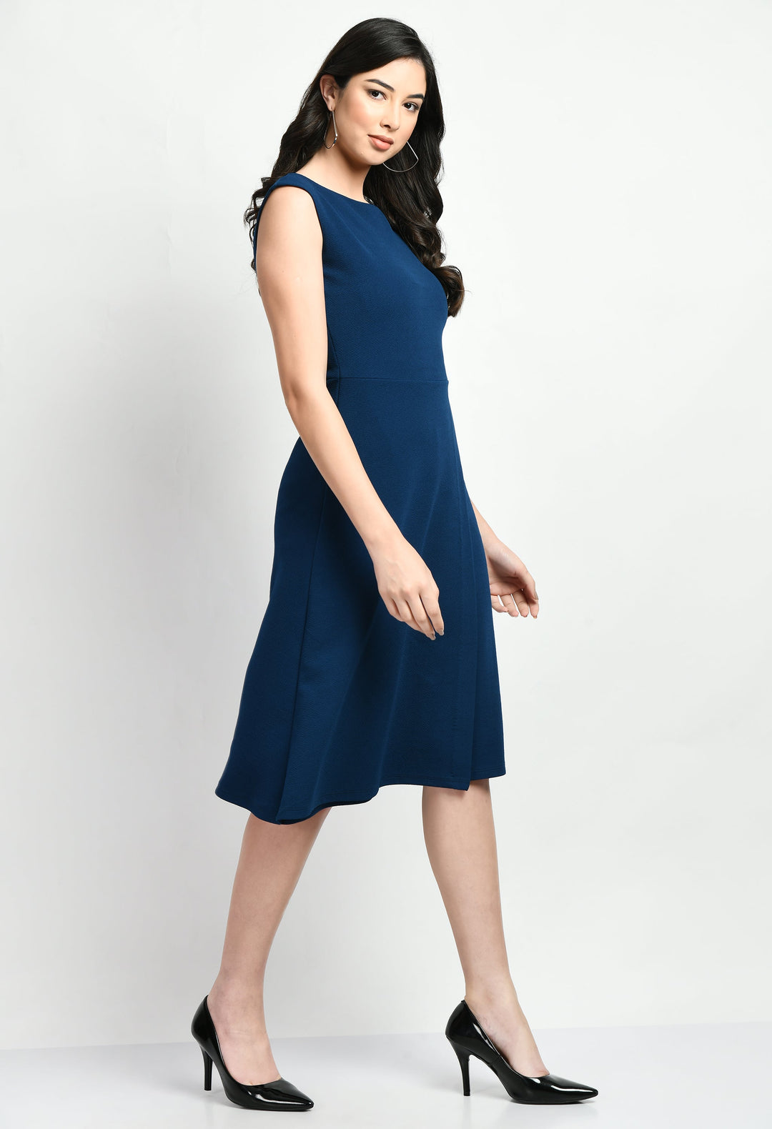 Royal-Blue-Cotton-Blend-Pride-A-Line-Wrap-Dress