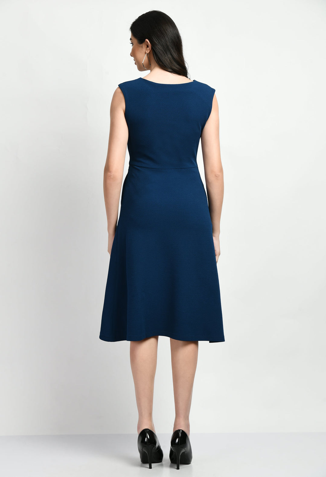 Royal-Blue-Cotton-Blend-Pride-A-Line-Wrap-Dress