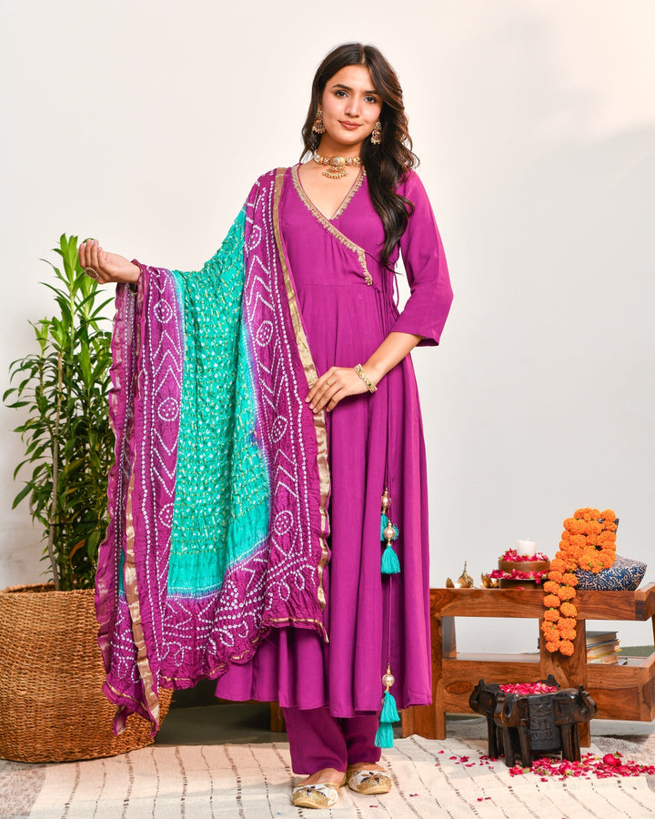 Purple-Rayon-Anarkali-3-Piece-Set