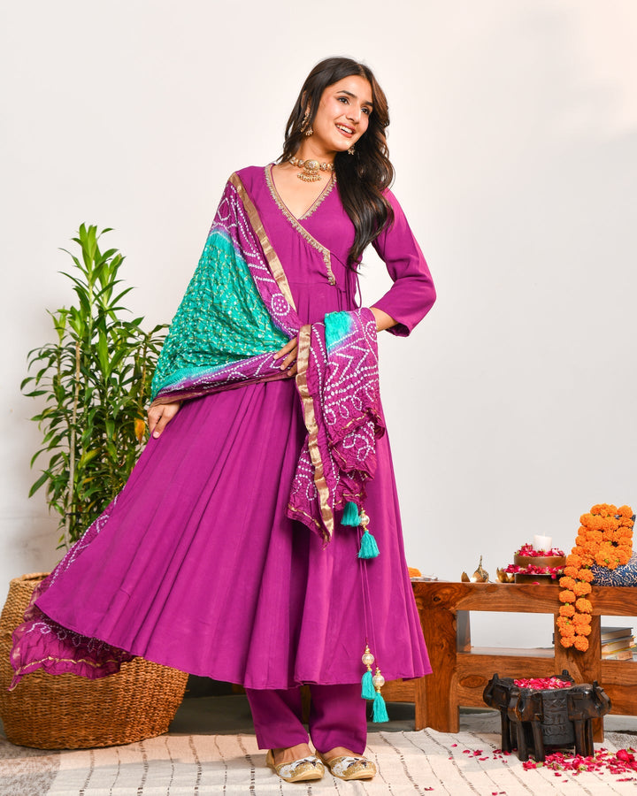 Purple-Rayon-Anarkali-3-Piece-Set