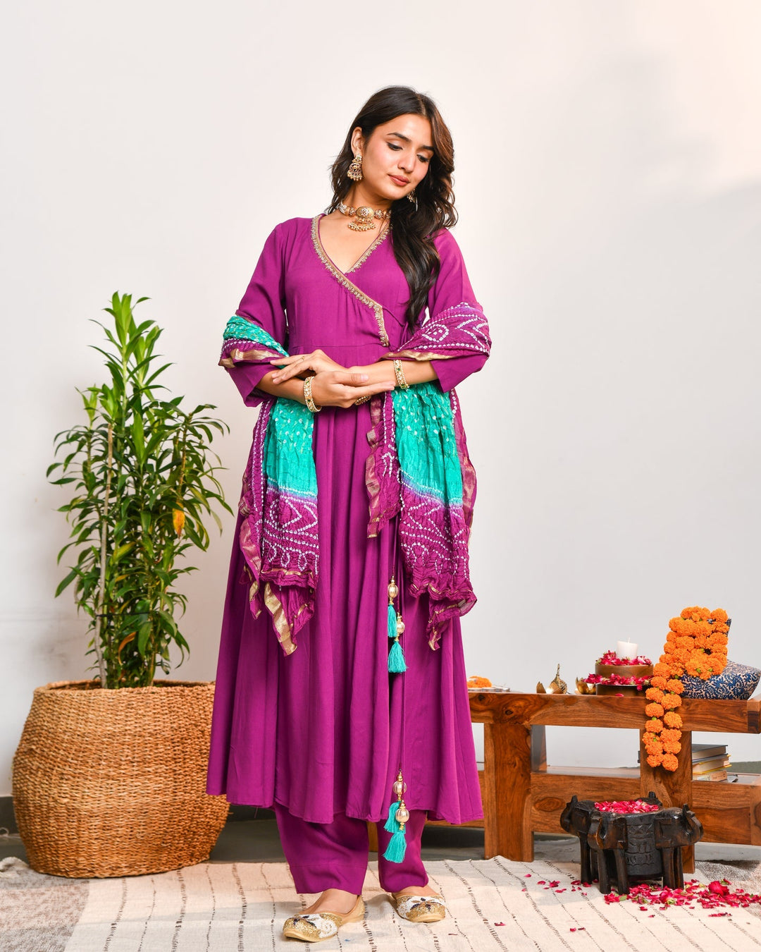 Purple-Rayon-Anarkali-3-Piece-Set