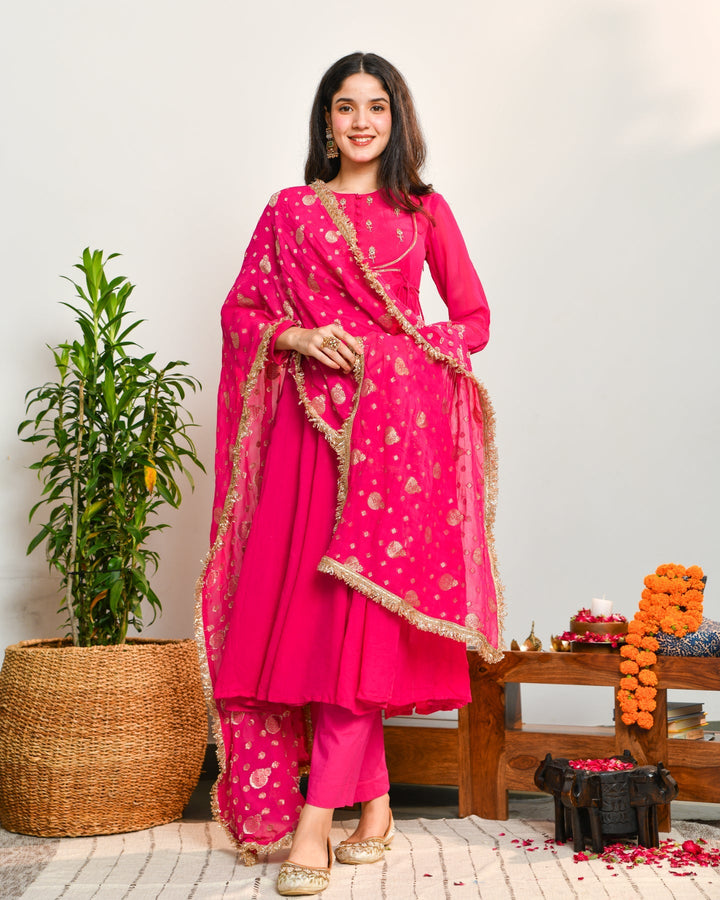 Pink-Viscose-Embroidered-3-Piece-Kurta-Set