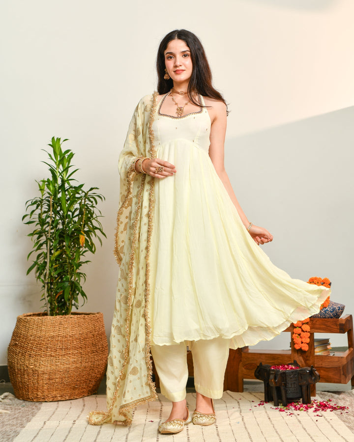 Off-White-Viscose-Anarkali-3-Piece-Set