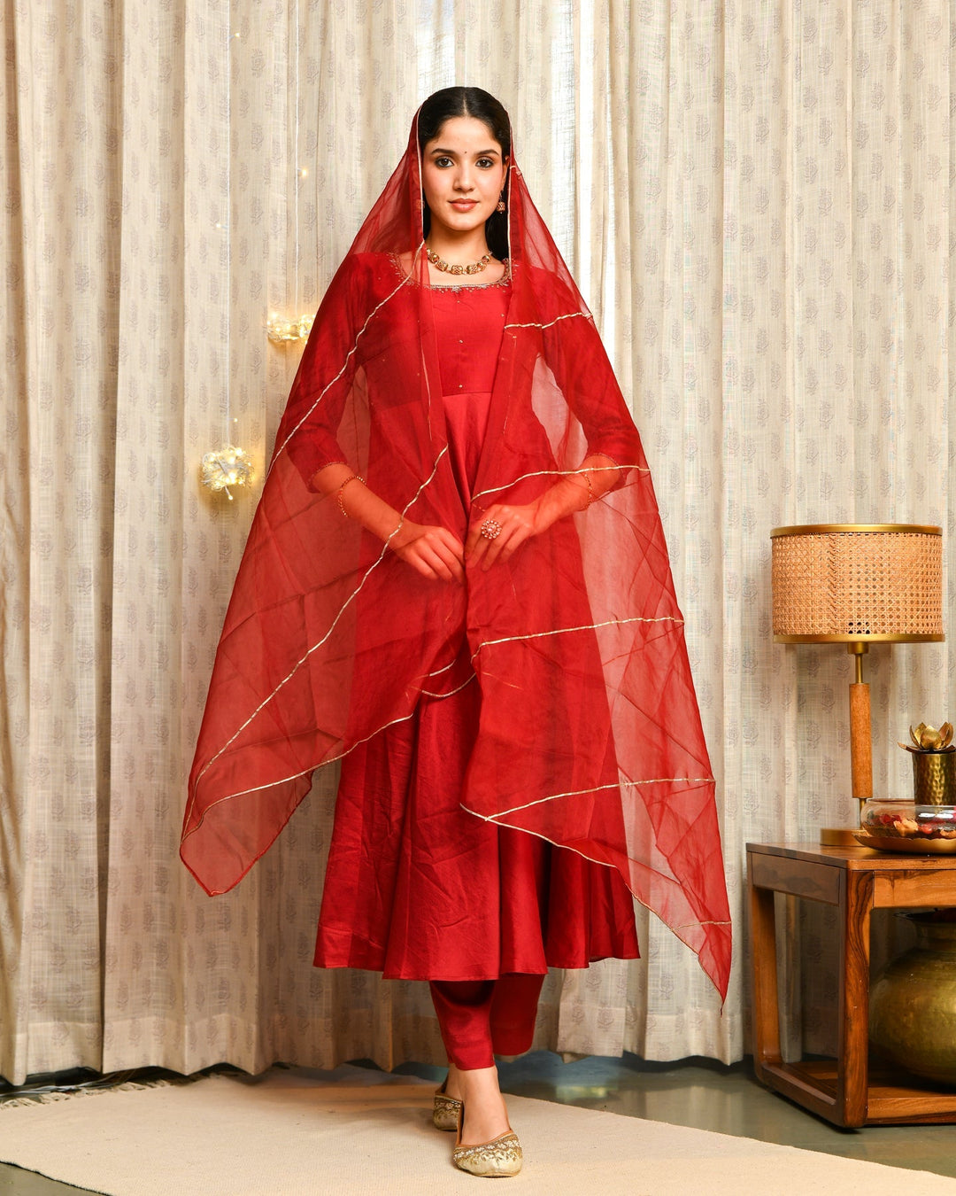 Maroon-Anarkali-3-Piece-Set