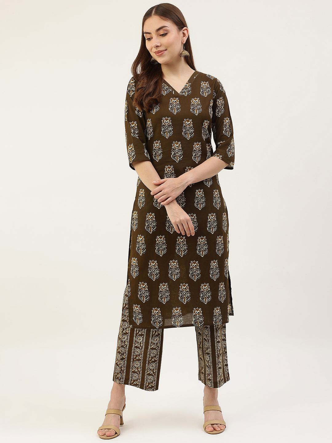 Mahendi-Green-Pure-Cotton-2-Piece-Kurta-Set