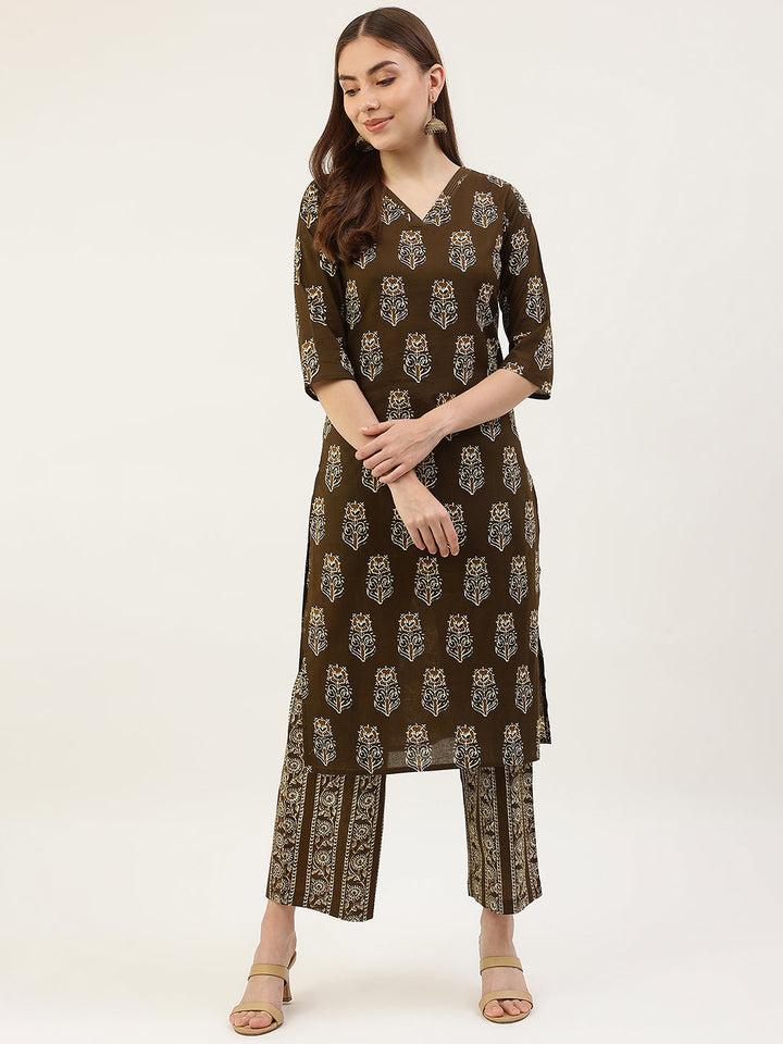 Mahendi-Green-Pure-Cotton-2-Piece-Kurta-Set