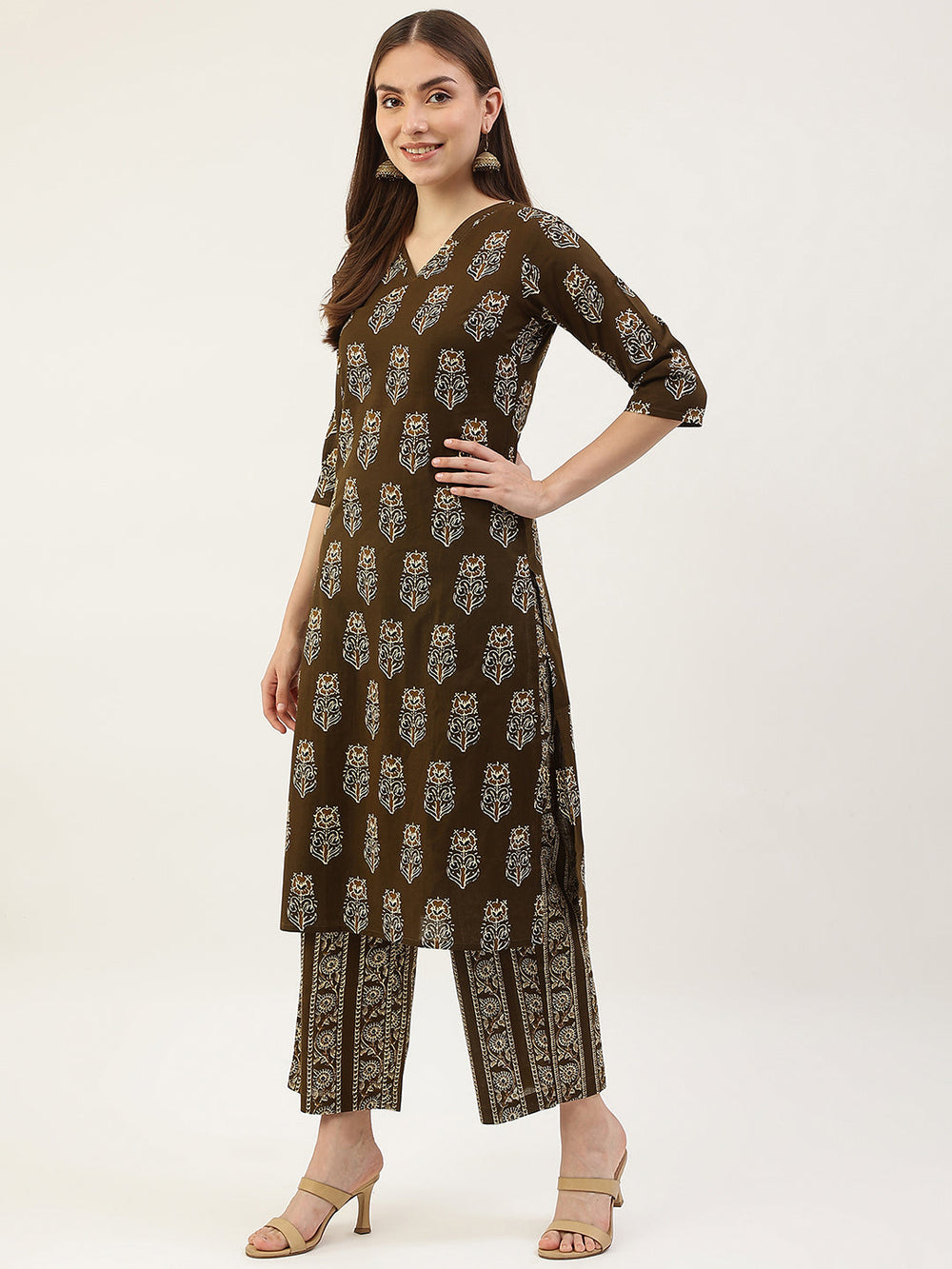 Mahendi-Green-Pure-Cotton-2-Piece-Kurta-Set