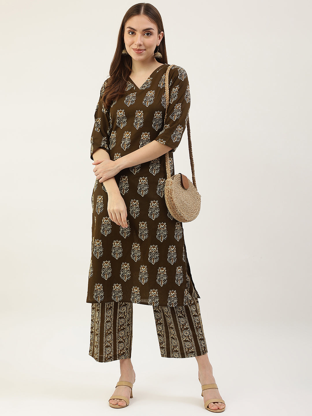 Mahendi-Green-Pure-Cotton-2-Piece-Kurta-Set