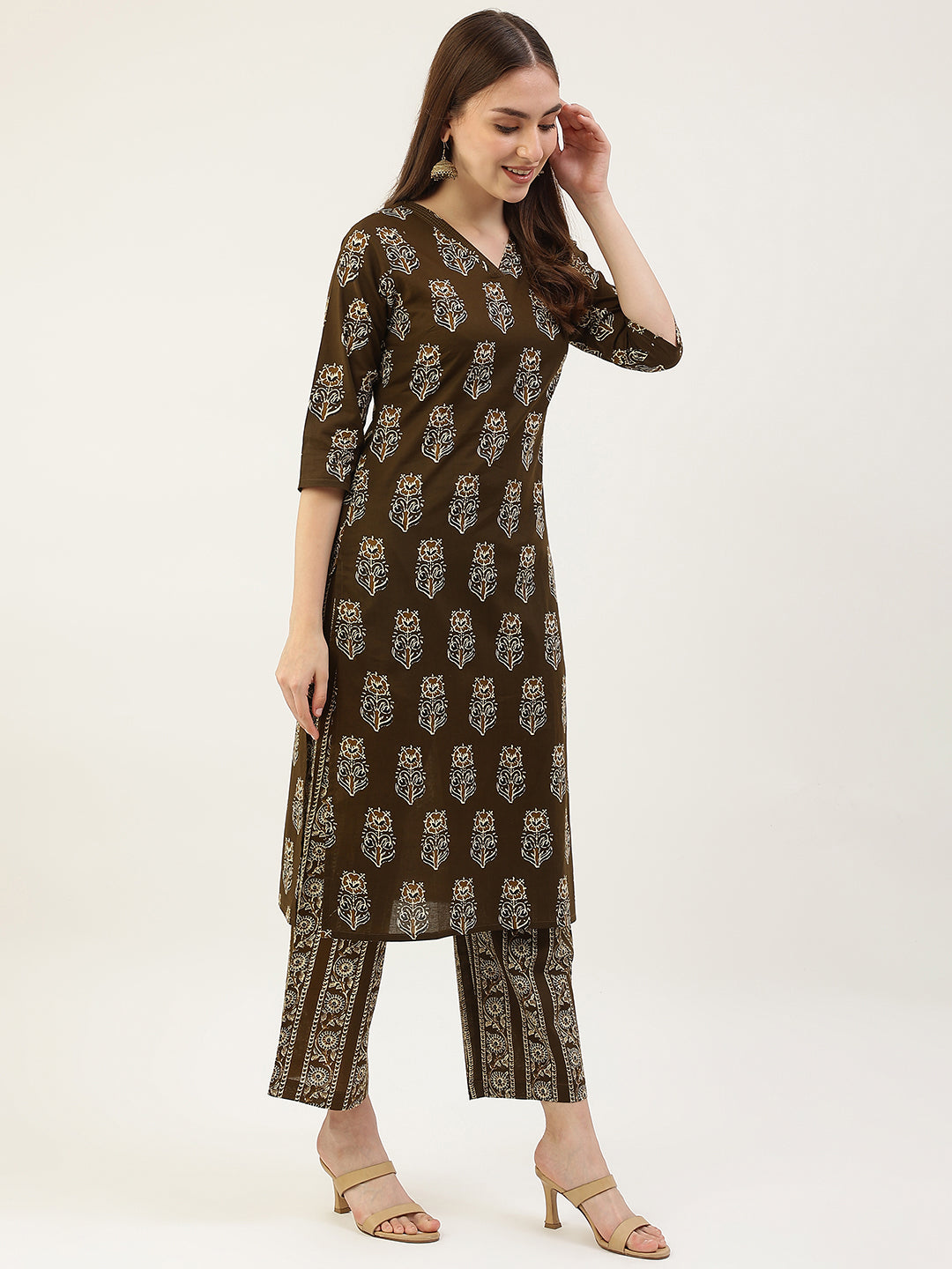 Mahendi-Green-Pure-Cotton-2-Piece-Kurta-Set