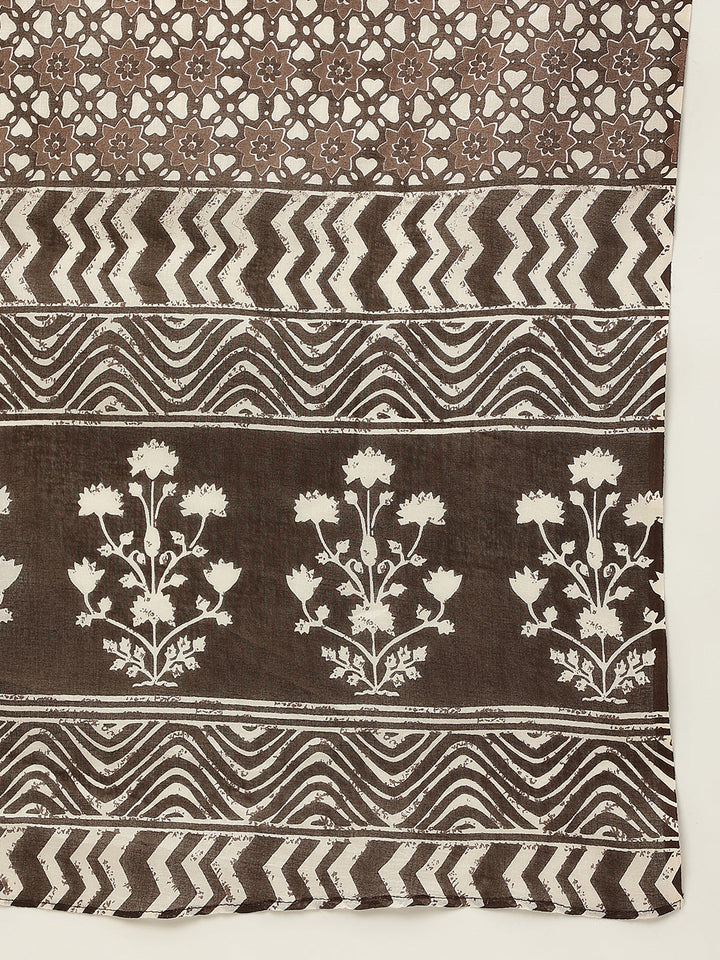 Brown-Straight-Cotton-3-Piece-Kurta-Set