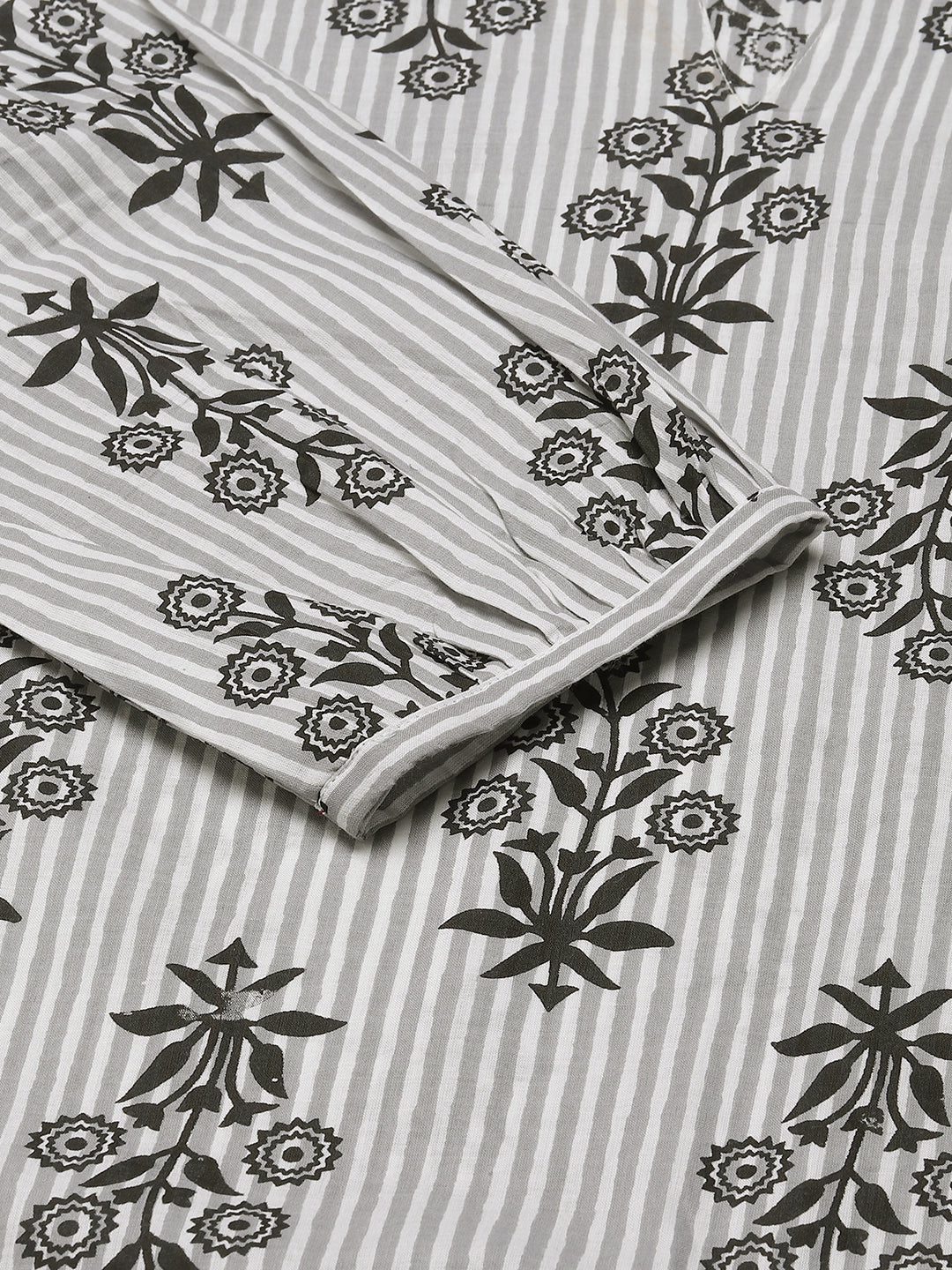 White-&-Black-Pure-Cotton-3-Piece-Kurta-Set