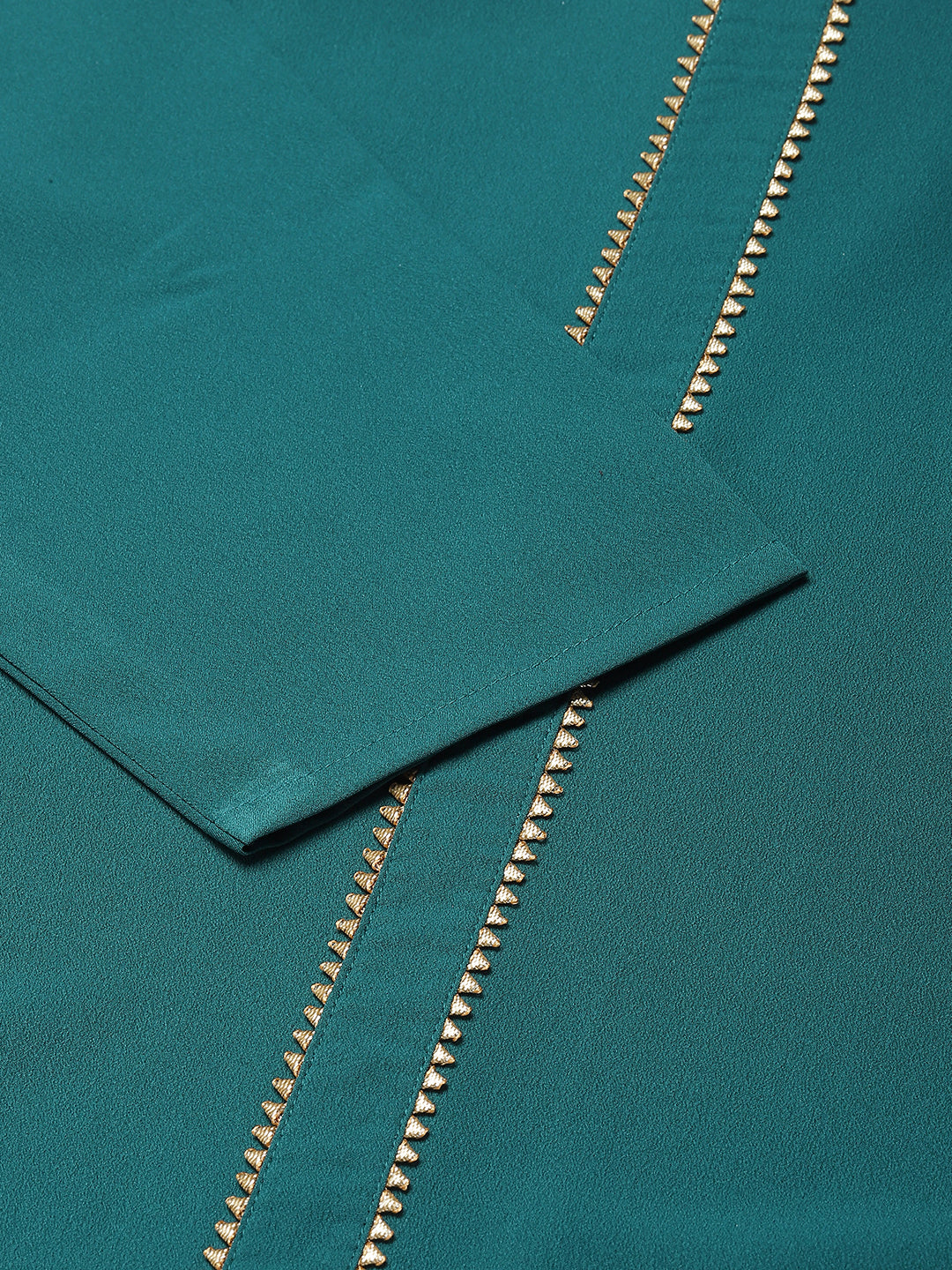 Teal-Blue-Poly-Crepe-Straight-3-Piece-Kurta-Set