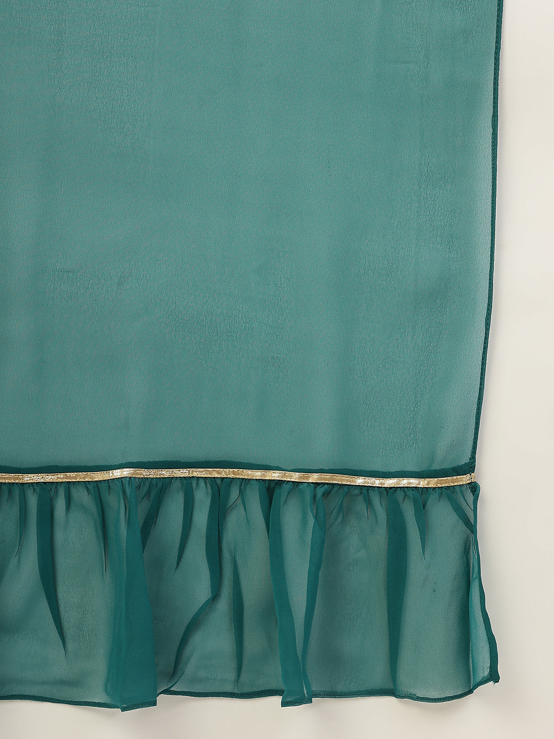 Sea-Green-Poly-Crepe-Kurta-With-Dupatta-ONLY