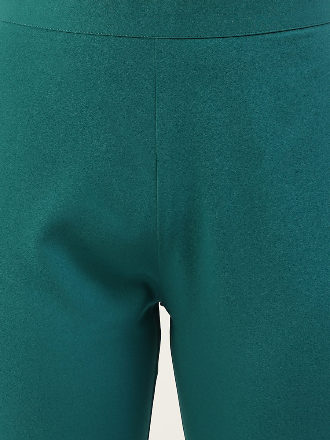 Teal-Blue-Poly-Crepe-Kaftan-Set