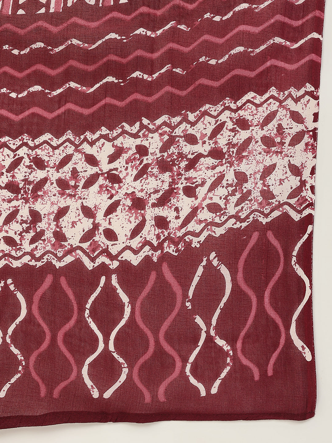Maroon-Cotton-Straight-3-Piece-Kurta-Set