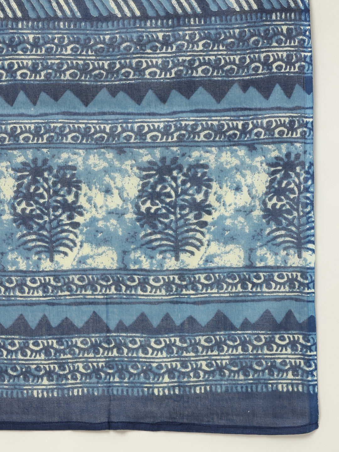 Blue-Pure-Cotton-Straight-3-Piece-Kurta-Set