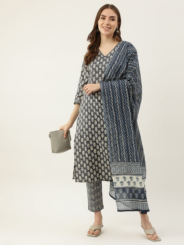 Grey-Cotton-Straight-3-Piece-Kurta-Set