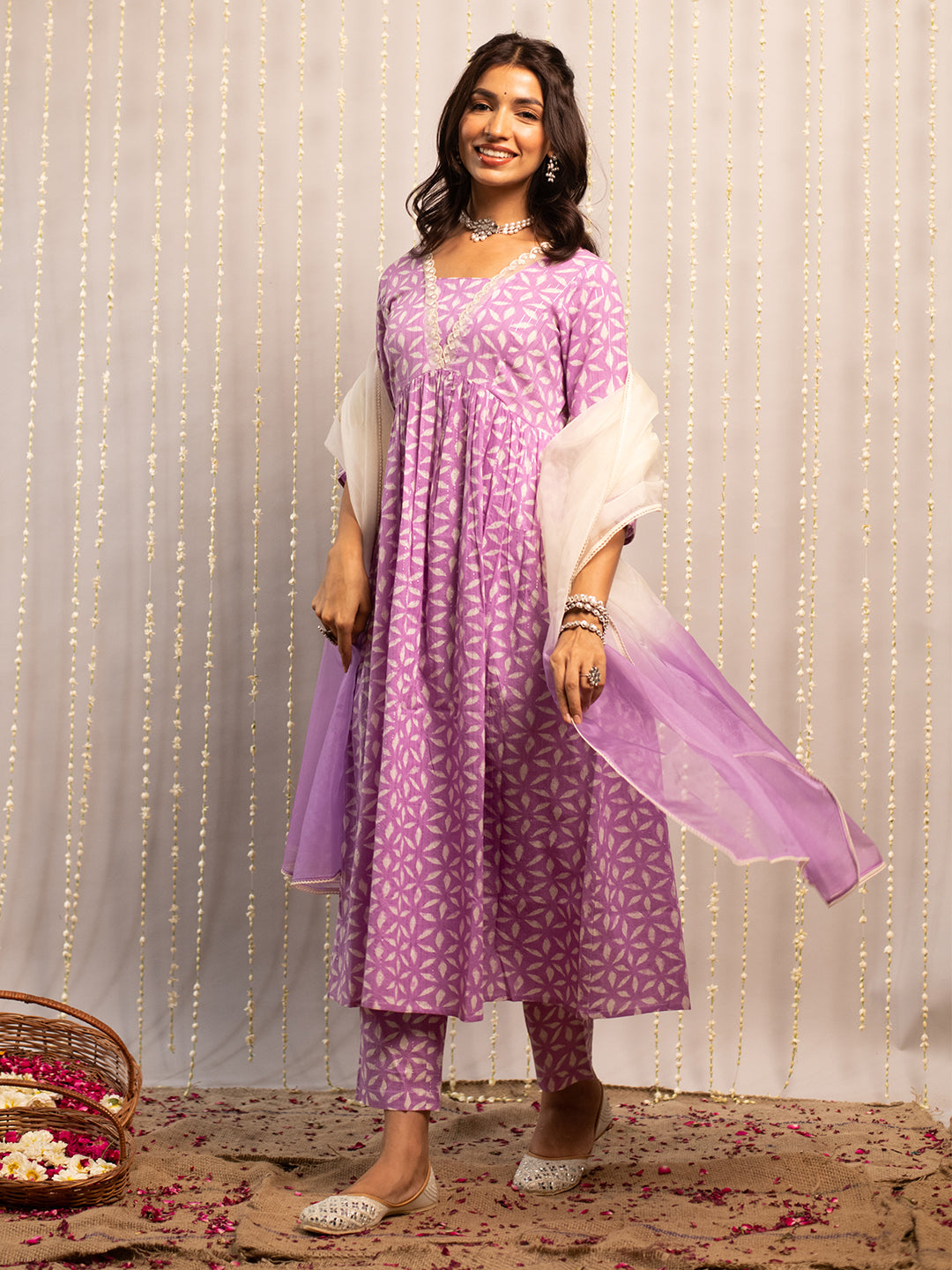 Lavender-Pure-Cotton-3-Piece-Kurta-Set