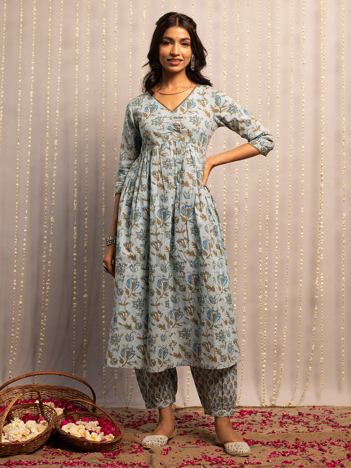 Light-Blue-Pure-Cotton-Flared-2-Piece-Kurta-Set