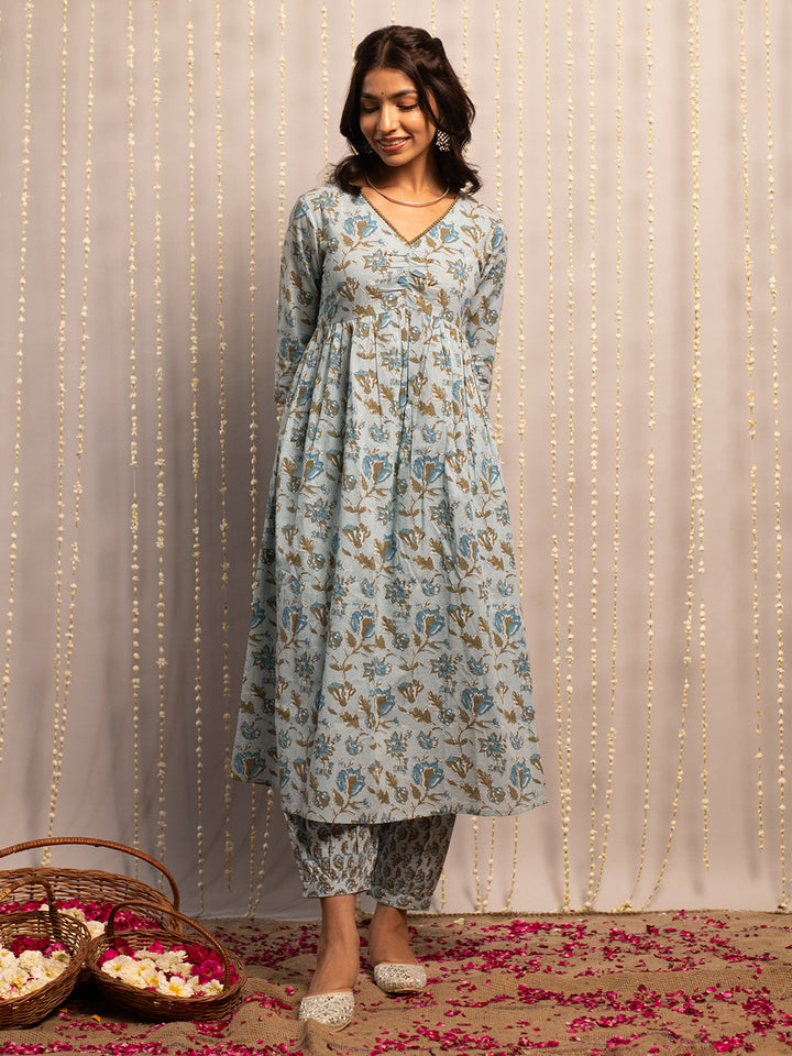Light-Blue-Pure-Cotton-Flared-2-Piece-Kurta-Set