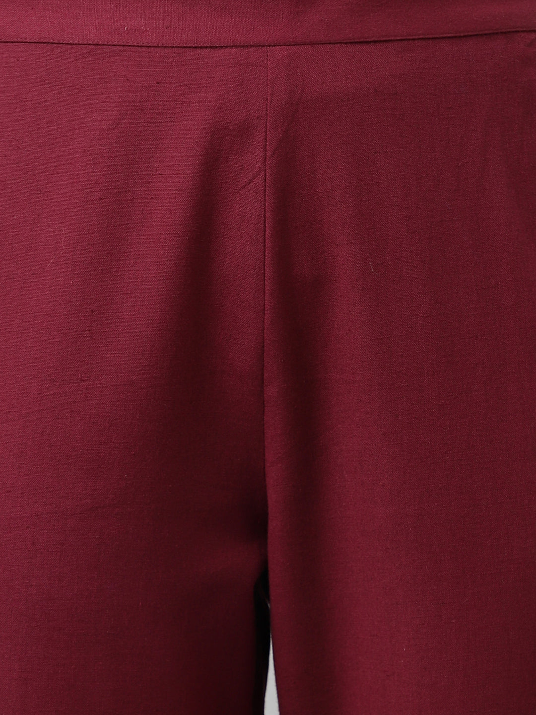 Maroon-Rayon-A-Line-Sleeveless-2-Piece-Kurta-Set
