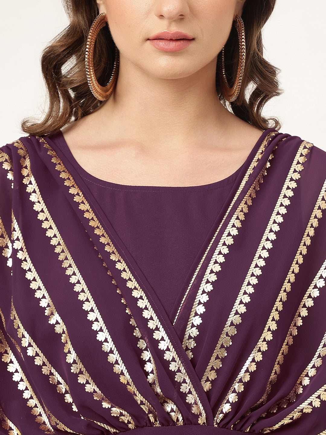 Purple-Poly-Crepe-A-Line-2-Piece-Kurta-Set