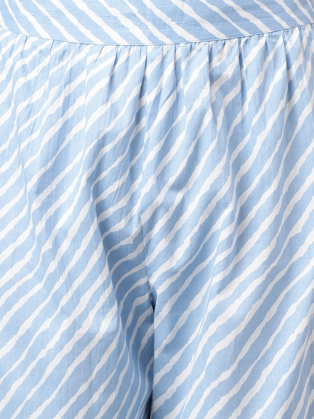 Blue-Pure-Cotton-A-Line-2-Piece-Kurta-Set