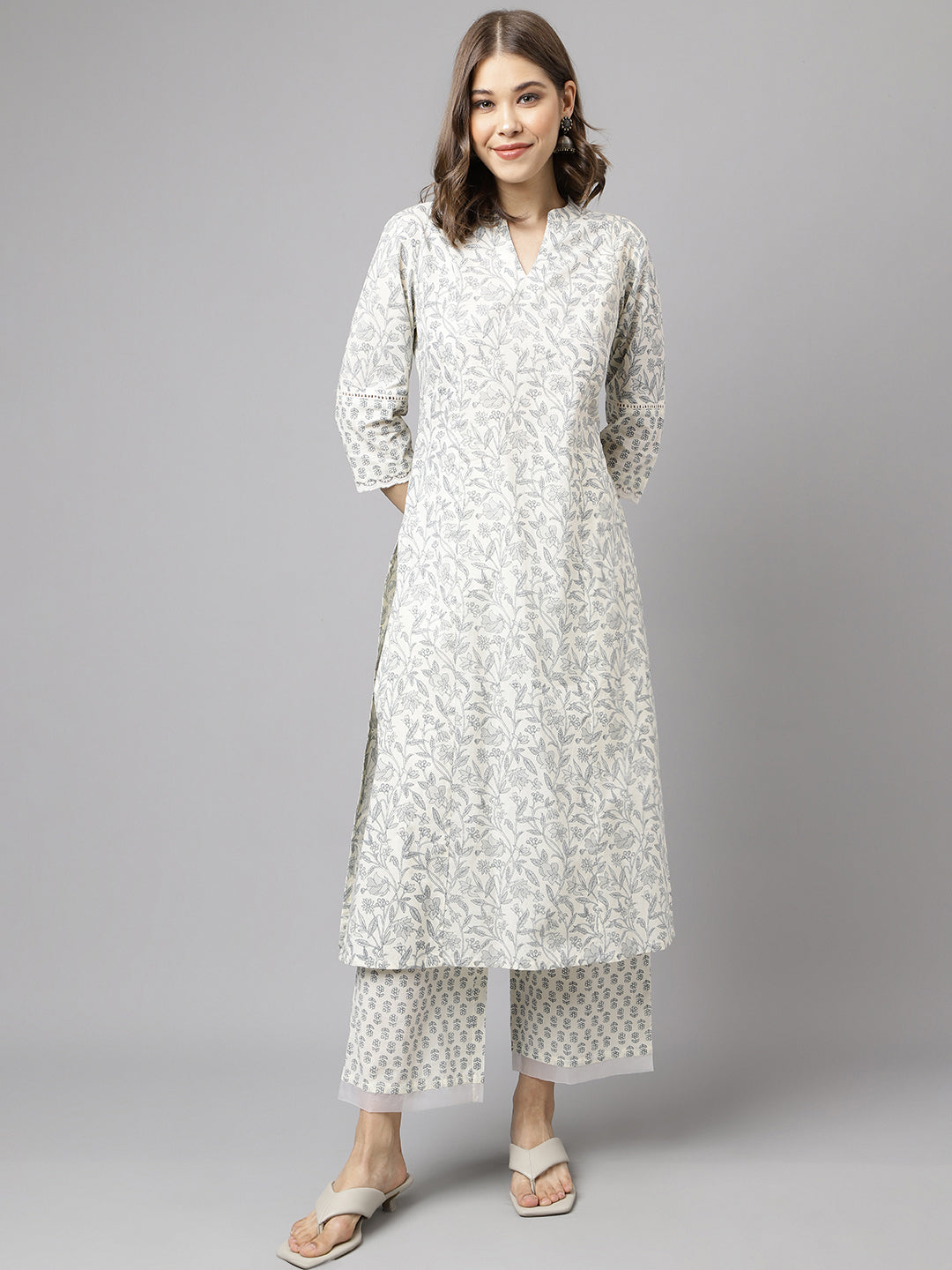 Off-White-Cotton-A-Line-2-Piece-Kurta-Set