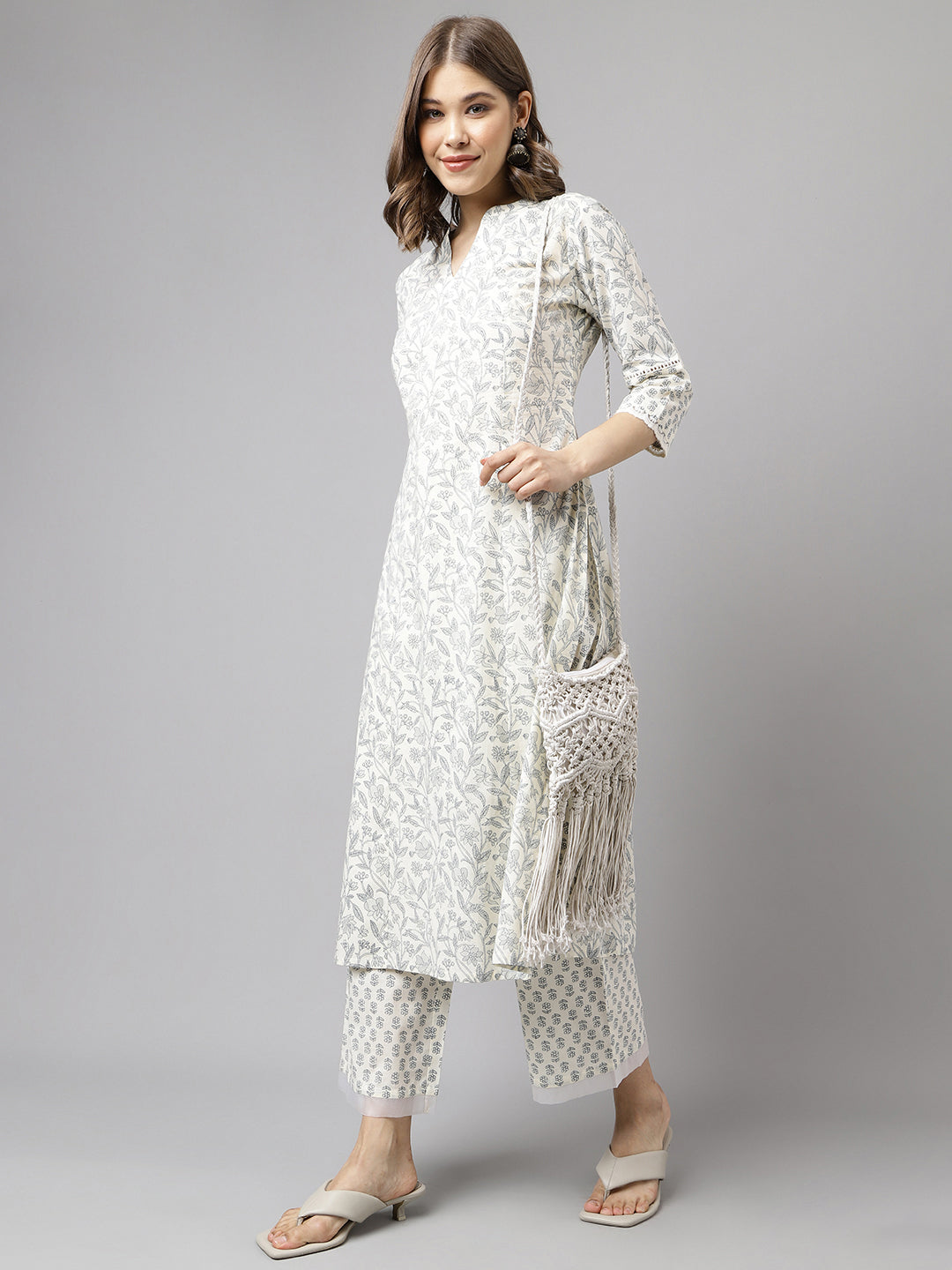 Off-White-Cotton-A-Line-2-Piece-Kurta-Set