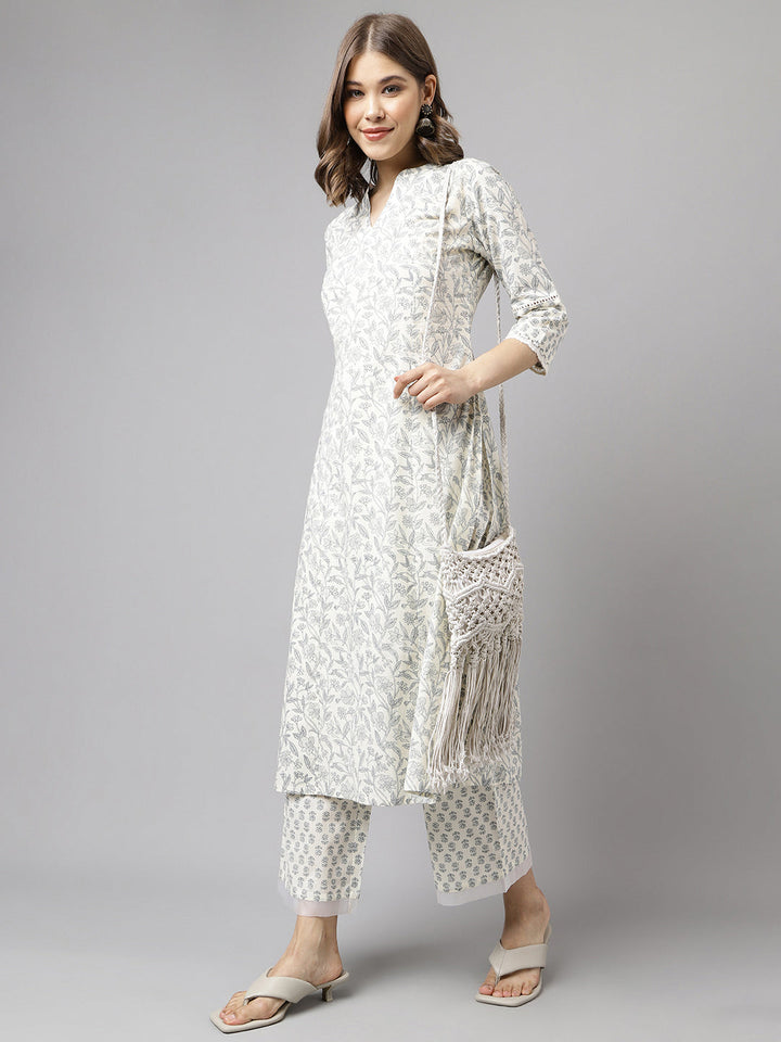 Off-White-Cotton-A-Line-2-Piece-Kurta-Set