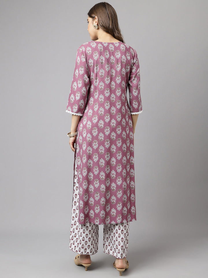 Light-Purple-Cotton-A-Line-2-Piece-Kurta-Set